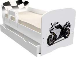 Кровать детская Мотоцикл - Без фона